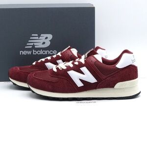 NEW Men's New Balance 574 Sneakers U574RBK Classic Crimson/White